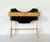Unique 1950s vintage console table, featuring an organic design inspired by the style of Ico Parisi. Made entirely of...