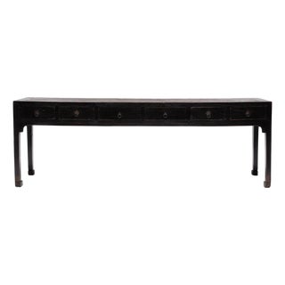 Chinese Six Drawer Console Table, C. 1850 For Sale