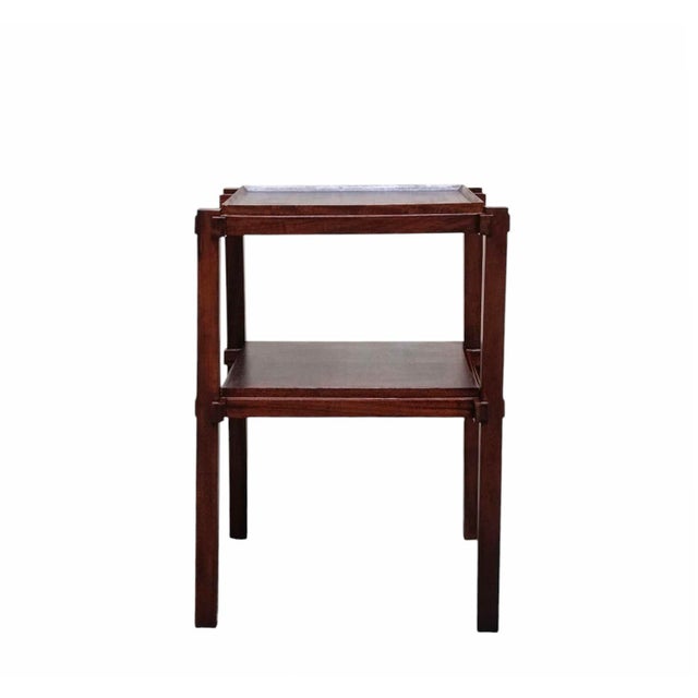 Carlo Scarpa Two-Tier Wooden Sade Table attributed to Carlo Scarpa, Italy, 1950s For Sale - Image 4 of 7