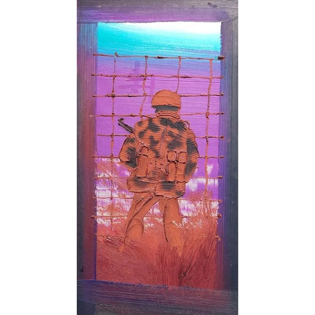 Aleksandrs Stankevics, Soldier, 1950, Mixed Media on Cardboard For Sale - Image 10 of 10