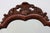 Louis XV Style Root Veneer Mirror with Scalloped Curved Frame and Oister Crest, 1800s For Sale - Image 4 of 11