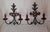 Vintage Rustic Wall Lamps with Wrought Iron Frame, 1970s, Set of 2 For Sale - Image 4 of 7
