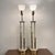 Pair of Tall Brass Candelabra Style Table Lamp. This set of lamps falls into the Hollywood regency style during the mid...