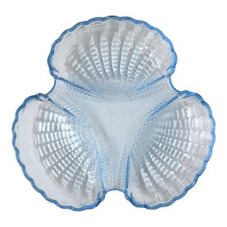 Seashell Glass Dish Scallop Design For Sale