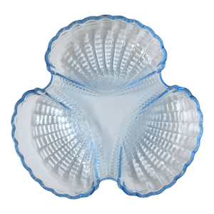 Seashell Glass Dish Scallop Design