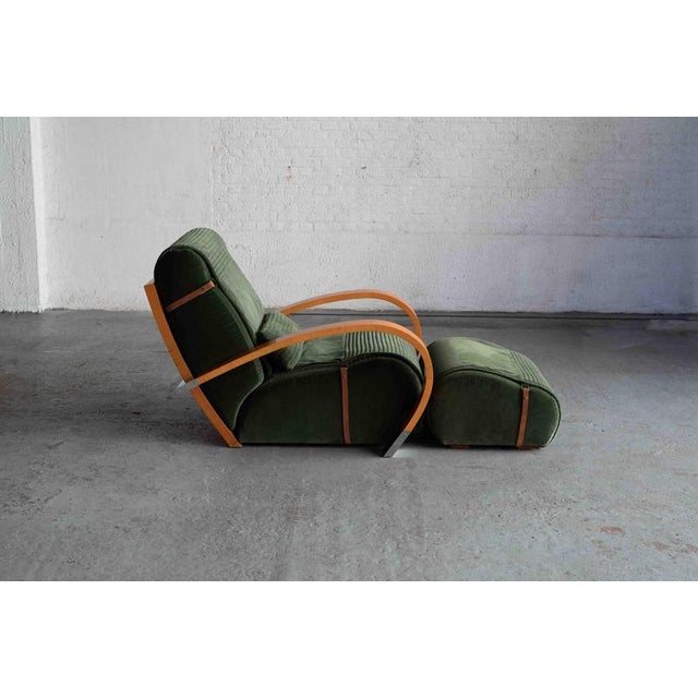 This luxurious lounge chair with ottoman was designed by Spanish architect and designer Jaime Tresserra Clapés for...