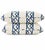 Kravet Pair of Kravet Blue Bamboo Lattice Lumbar Pillows For Sale - Image 4 of 6