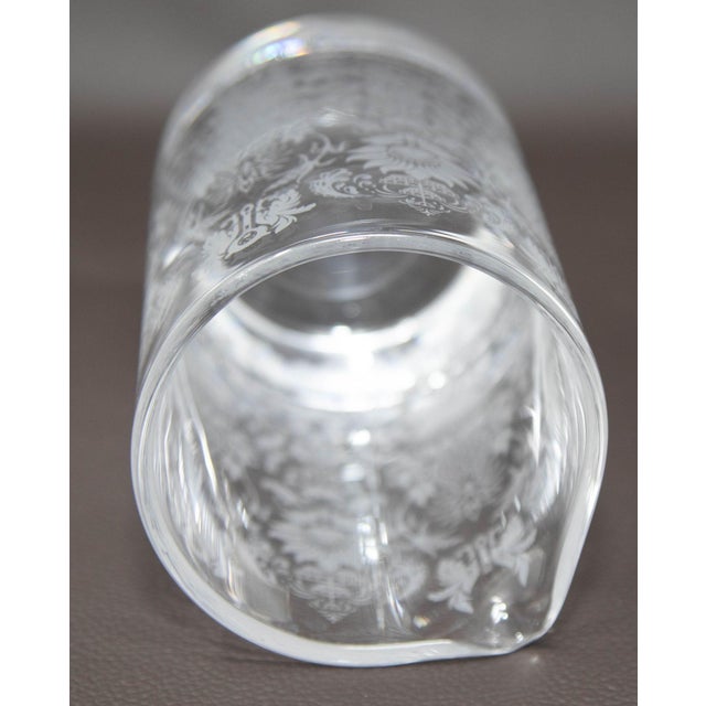 Cocktail Mixing Etched Glass Beaker Barware For Sale - Image 10 of 12