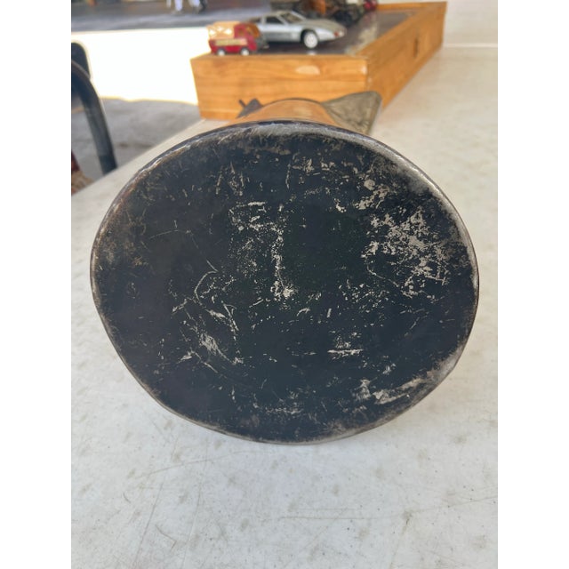 Antique Hand Made Large Metal Coffee Pot/ Pitcher For Sale - Image 10 of 11