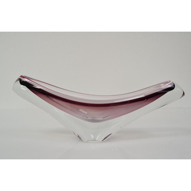 Mid-Century Glass Bowl by Josef Hospodka for Chribska, 1960s For Sale - Image 4 of 14
