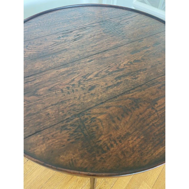 Theodore Alexander Theodore Alexander Lawn Cricket Side Table - Like New For Sale - Image 4 of 7