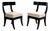 Pair of Klismos Early 19th Century Ebonized Side Chairs For Sale