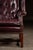 Mid 20th Century Tufted Leather Wingback Chesterfield Armchair With Ottoman in Oxblood For Sale - Image 14 of 15