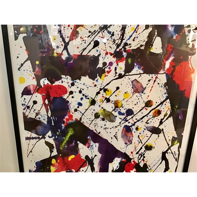 Printmaking Materials Sam Francis Studio Marconi Framed Poster Circa 1983 For Sale - Image 7 of 9