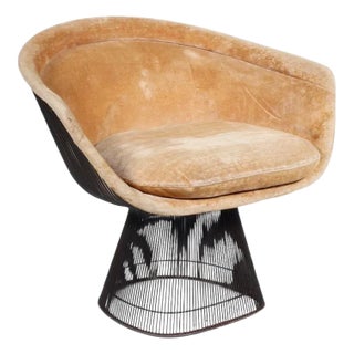 Warren Platner for Knoll Bronze Finish Lounge Chair, 1960s For Sale