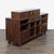 Solid wood, with dovetail joints. There are two top drawers, and two file drawers that can fit either letter or legal...