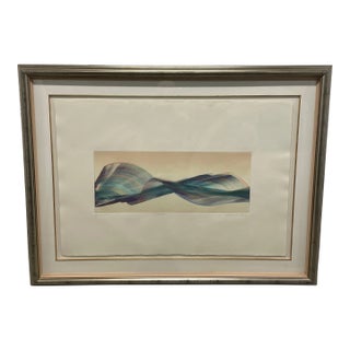 Abstract Framed Wall Art Monoprint “Undertow” by Michael John March For Sale