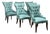 Bernhardt Art Deco Tufted Side Chairs, Set of Six For Sale