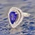 Natural Tanzanite Diamond Ring 14k Gold 4.54 TCW GIA Certified For Sale In New York - Image 6 of 12
