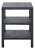 Apis Raffia 2 Shelf Accent Table in Navy For Sale