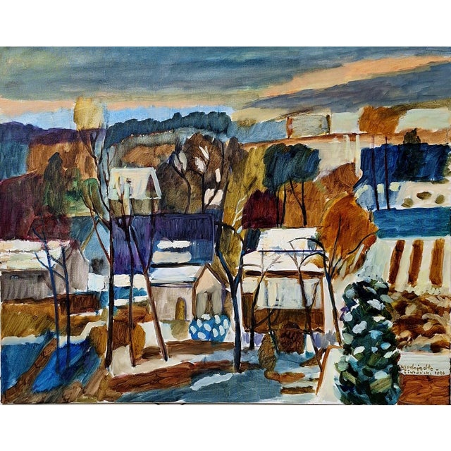 Marek Niedojadlo-Cichonski, Suburb in Snow, 2026, Oil on Canvas For Sale - Image 4 of 4