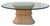 Vintage McGuire Furniture Co Glass Top Horse Track Dining Table.