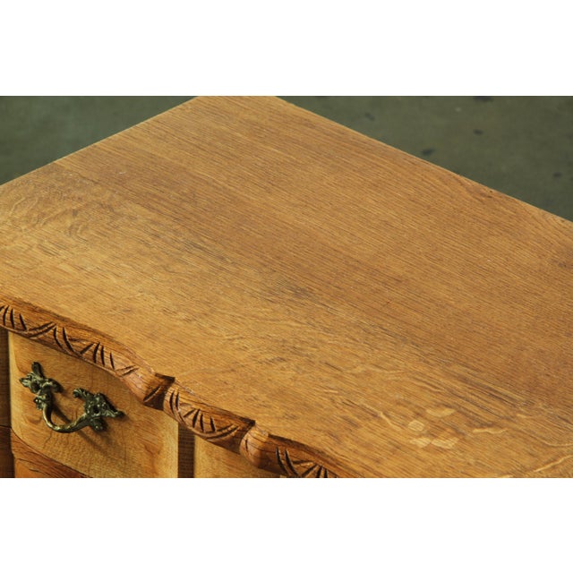 Small Brutalist Danish Oak Chest of Drawers, 1960s For Sale - Image 10 of 16