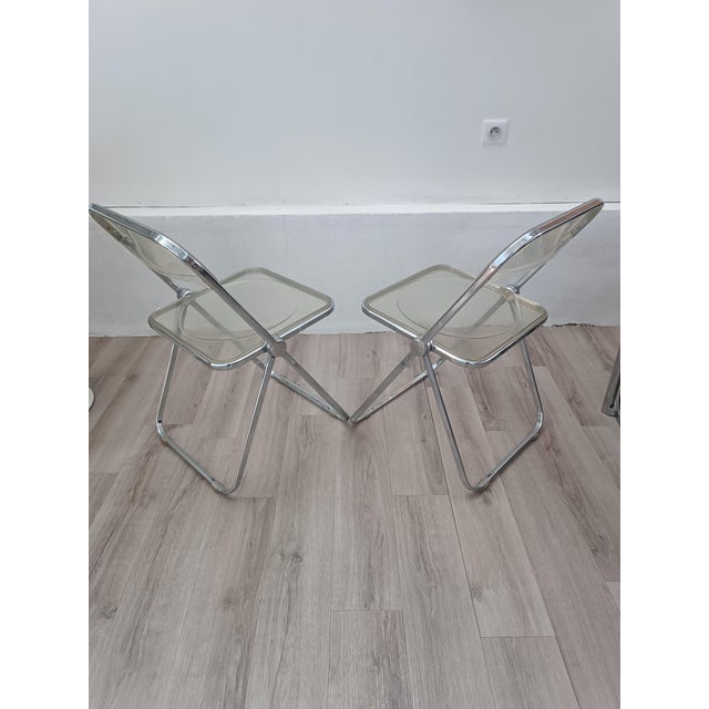 Castelli Plia Chairs by Giancarlo Piretti for Anonima Castelli, 1967, Set of 2 For Sale - Image 4 of 16
