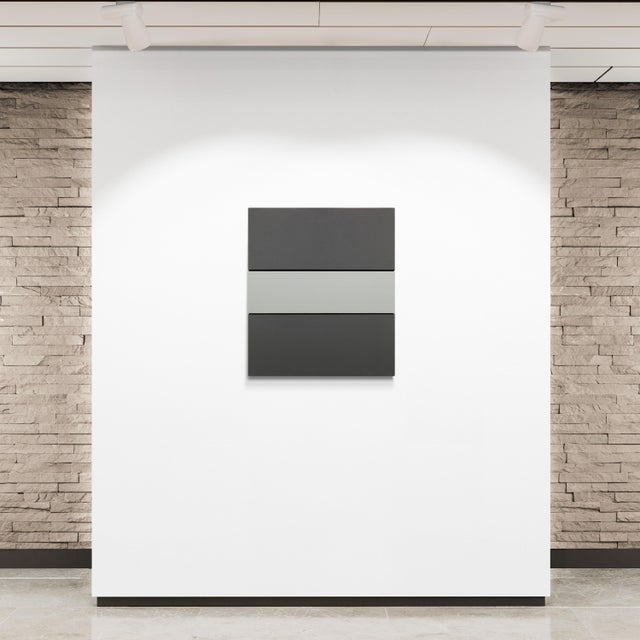 Rolf Hans, Monochrome Color-Field Painting, Bodybuilder, 1976, Acrylic Painting on Canvas For Sale - Image 6 of 14