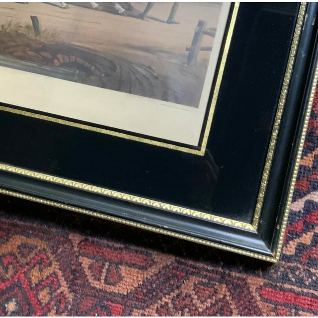 English Coaching Lithograph by c.c. Henderson - Framed For Sale - Image 6 of 18