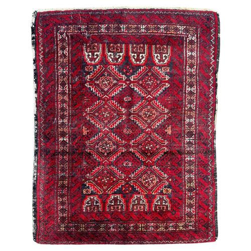Small Vintage Baluch Rug, 1950s For Sale - Image 16 of 16