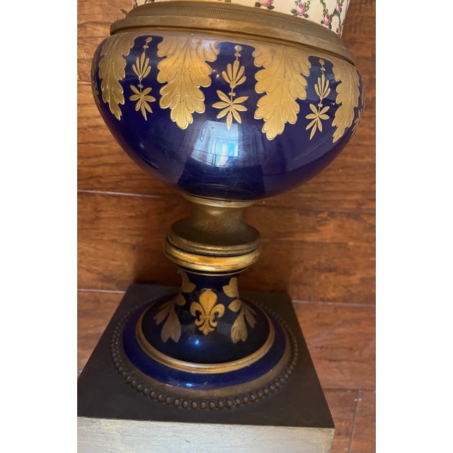 Late 19th Century Late 19th Century Sevres Style Porcelain Urn For Sale - Image 5 of 6