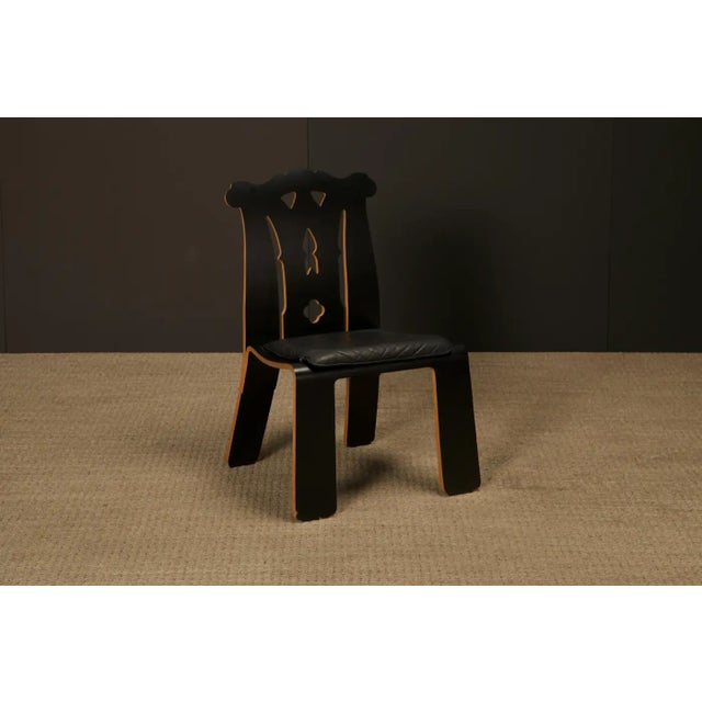 Wood Robert Venturi Post-Modern 'Chippendale' Chairs for Knoll International, C. 1985 For Sale - Image 7 of 14