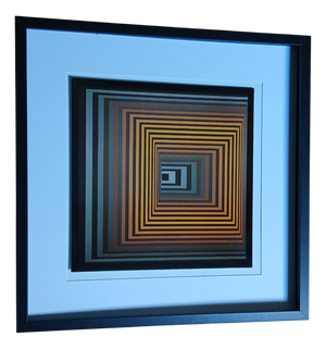 Victor Vasarely, Vonal, 1971, Serigraph, Framed