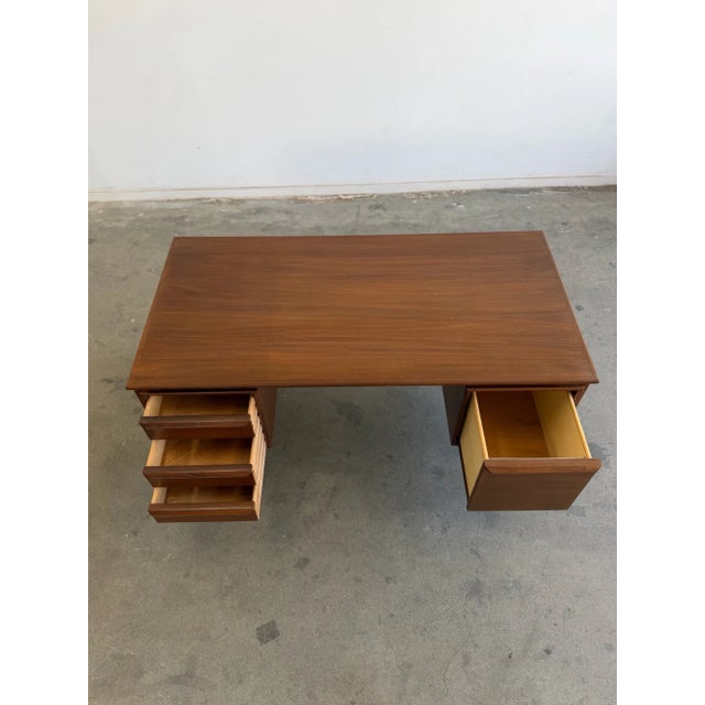Danish Modern Floating Top Desk For Sale In Los Angeles - Image 6 of 14
