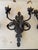 1990s 1990s 2 Light Iron Leaf Motif Sconce For Sale - Image 5 of 8