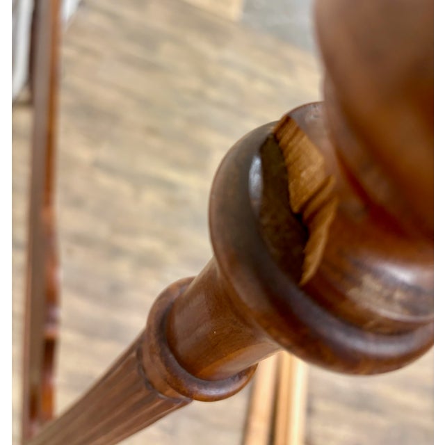 Vintage Statton Trutype Americana Full Size Chippendale Low Poster Bed For Sale - Image 9 of 11