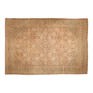 Vintage Distressed Mahal Carpet - 10'4" x 15'2" For Sale