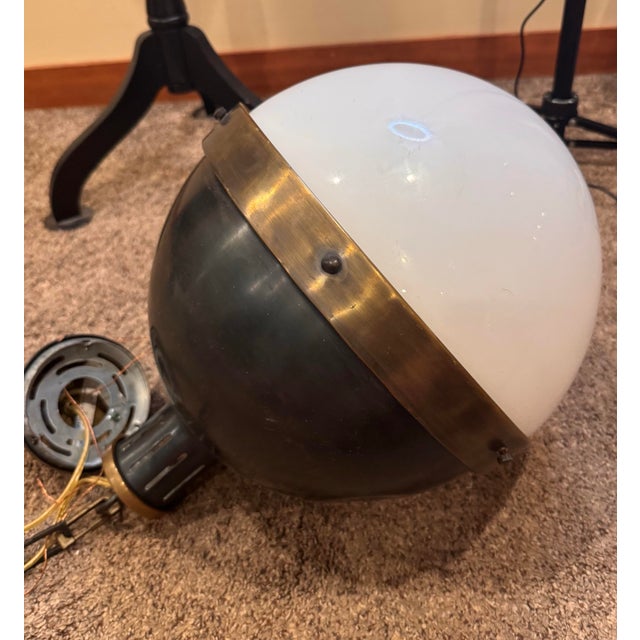 Bronze 1990s Thomas O'Brien Hicks Large Pendant in Bronze For Sale - Image 8 of 10