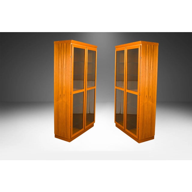 Pair Danish Mid Century Teak Display Cabinet by Skovby For Sale - Image 16 of 16