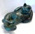 Blue Barbara Beretich “Tanko” Bronze Cat Sculpture 1996 For Sale - Image 8 of 12