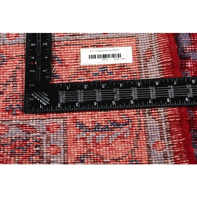 Vintage Turkish Sivas Rug - 04'00 x 06'10 For Sale In Dallas - Image 6 of 9