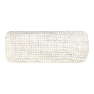 The House Of Scalamandré Heatherton Bolster Pillow In Swan For Sale