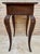 Brown 1940s French Louis XV Style Carved Wood Side Table With Drawer For Sale - Image 8 of 11