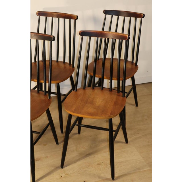 1960s Vintage Wooden Chairs, 1960, Set of 4 For Sale - Image 5 of 18