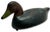 Early 20th Century Excellent Large Size Antique American Hand Carved & Oil Painted Wood Duck Hunters Working Decoy 18 Inches Long For Sale - Image 5 of 18