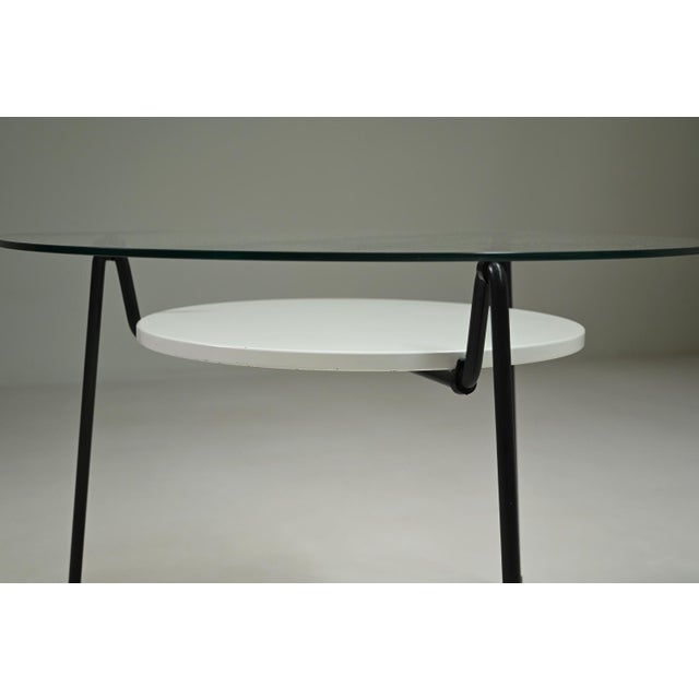 Black 535 Mug Table by Wim Rietveld for Gispen, Netherlands, 1950s For Sale - Image 8 of 9