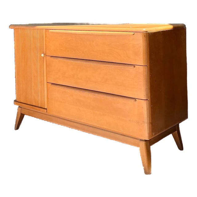Mid-Century Heywood Wakefield Wood Credenza For Sale