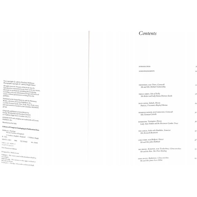 HOBHOUSE, Penelope [223] pp. Harmony 1986 12 1/4" x 9 1/2" A visual celebration of more than thirty of England's most...