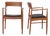 Vintage Danish Teak Armchairs by Henning Kjærnulf for Korup Stolefabrik, 1960s, Set of 2 For Sale